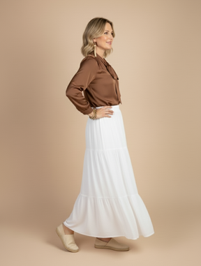 Saia Maitê Branco OFF