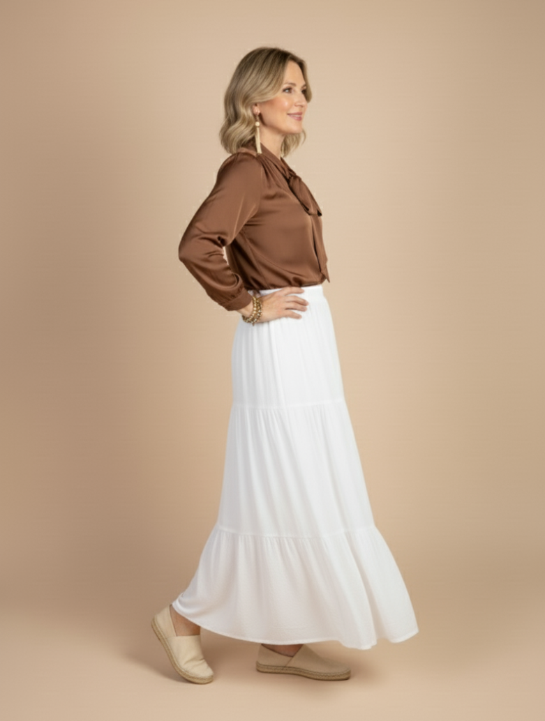 Saia Maitê Branco OFF