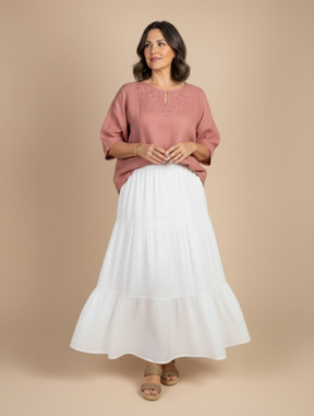 Saia Maitê Branco OFF
