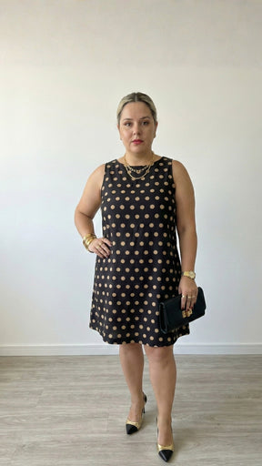 Vestido Amanda com Bolsos Poá